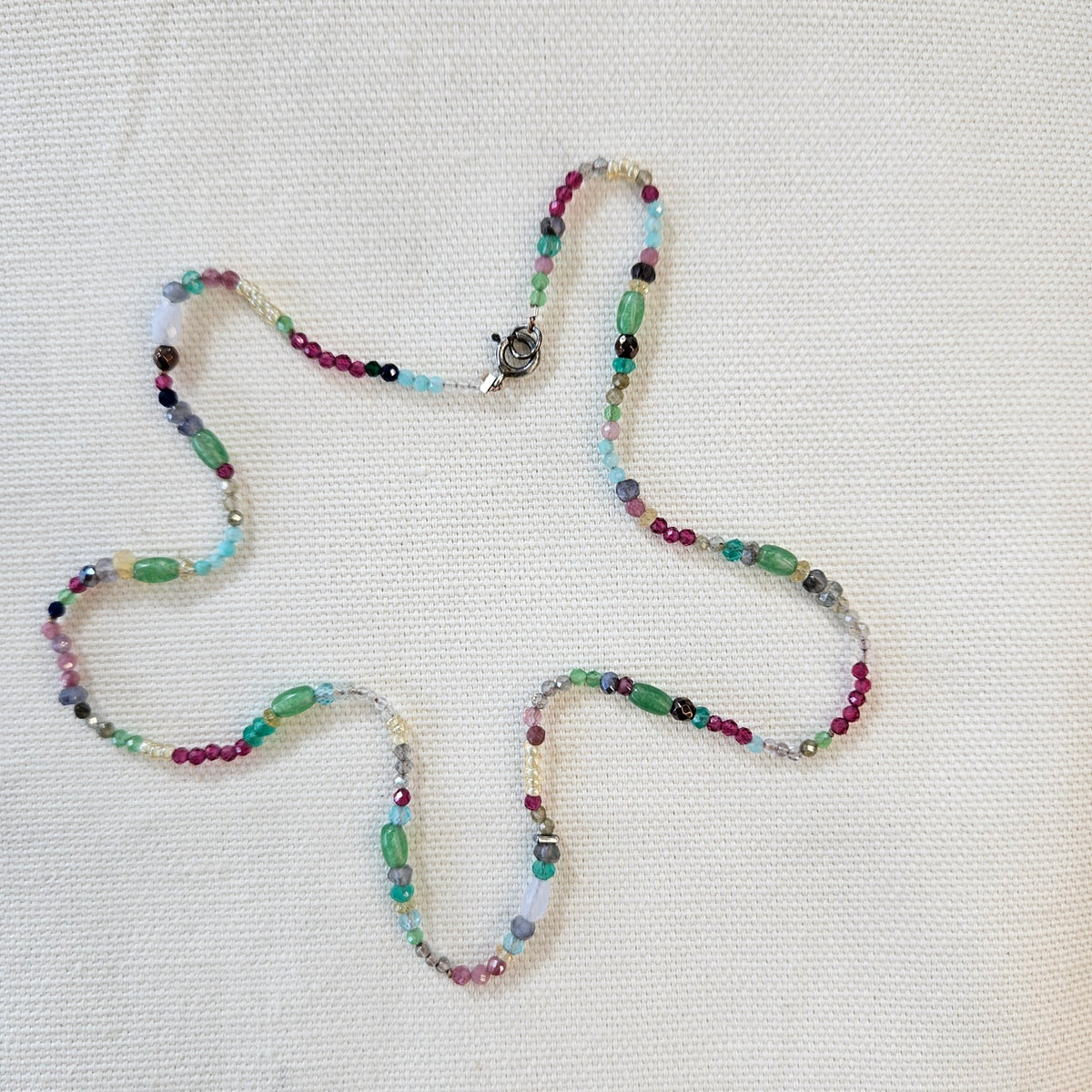 Color all around necklace in other, handcrafted by Antiqua Jewelry