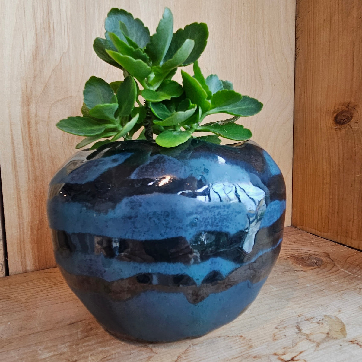 Hand crafted Blue planter