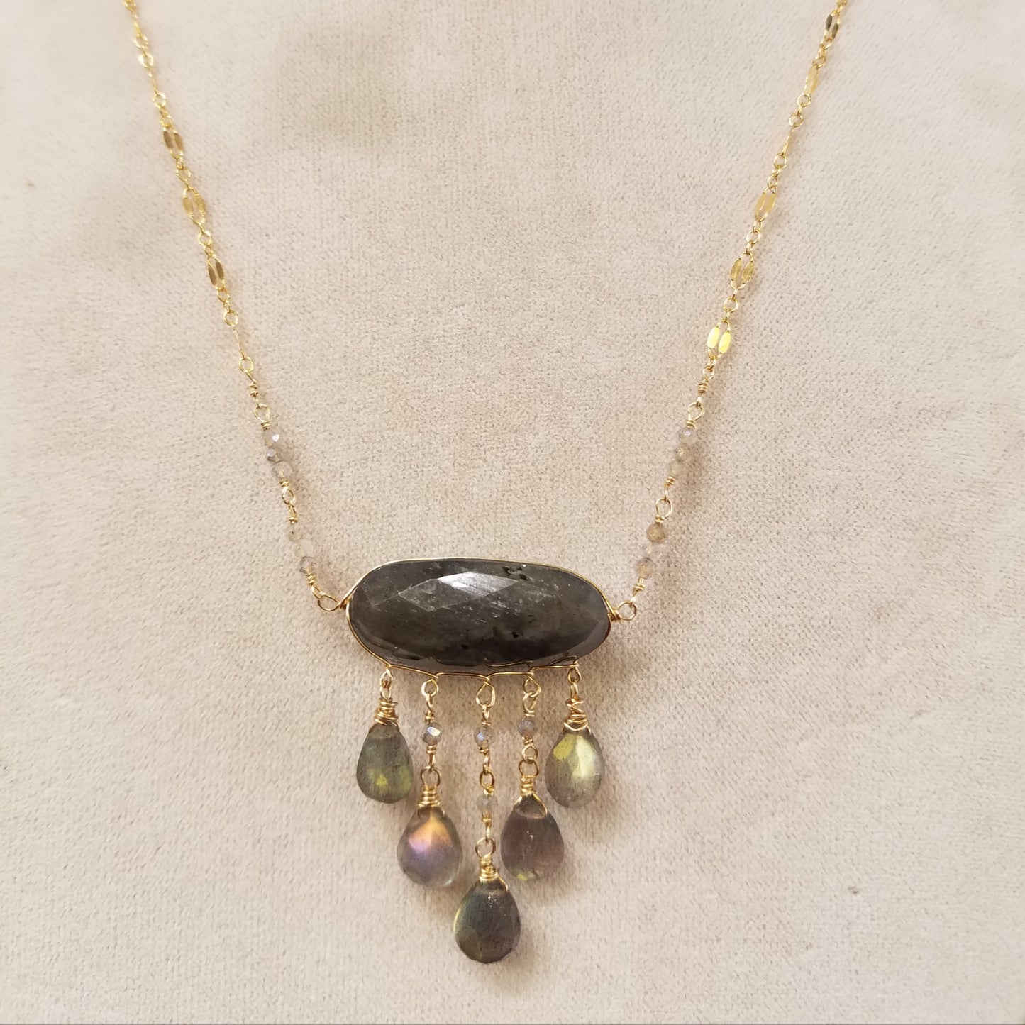 Pure Lab necklace, handcrafted by Antiqua Jewelry
