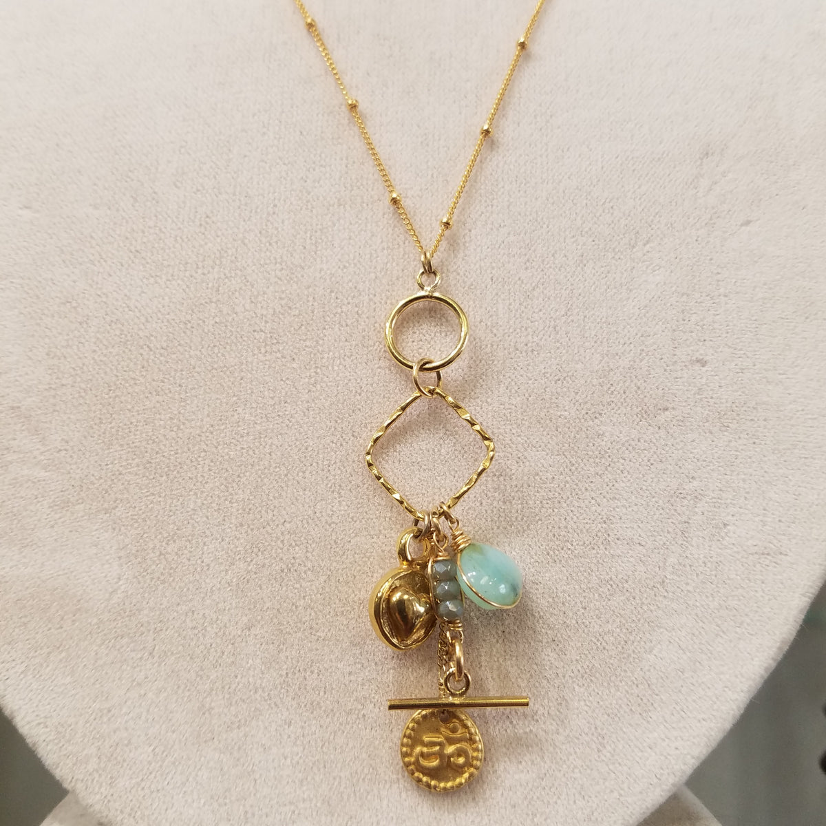 Charming necklace, handcrafted by Antiqua Jewelry
