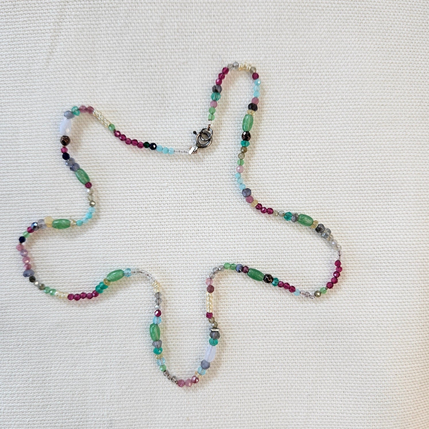 Color all around necklace in other, handcrafted by Antiqua Jewelry