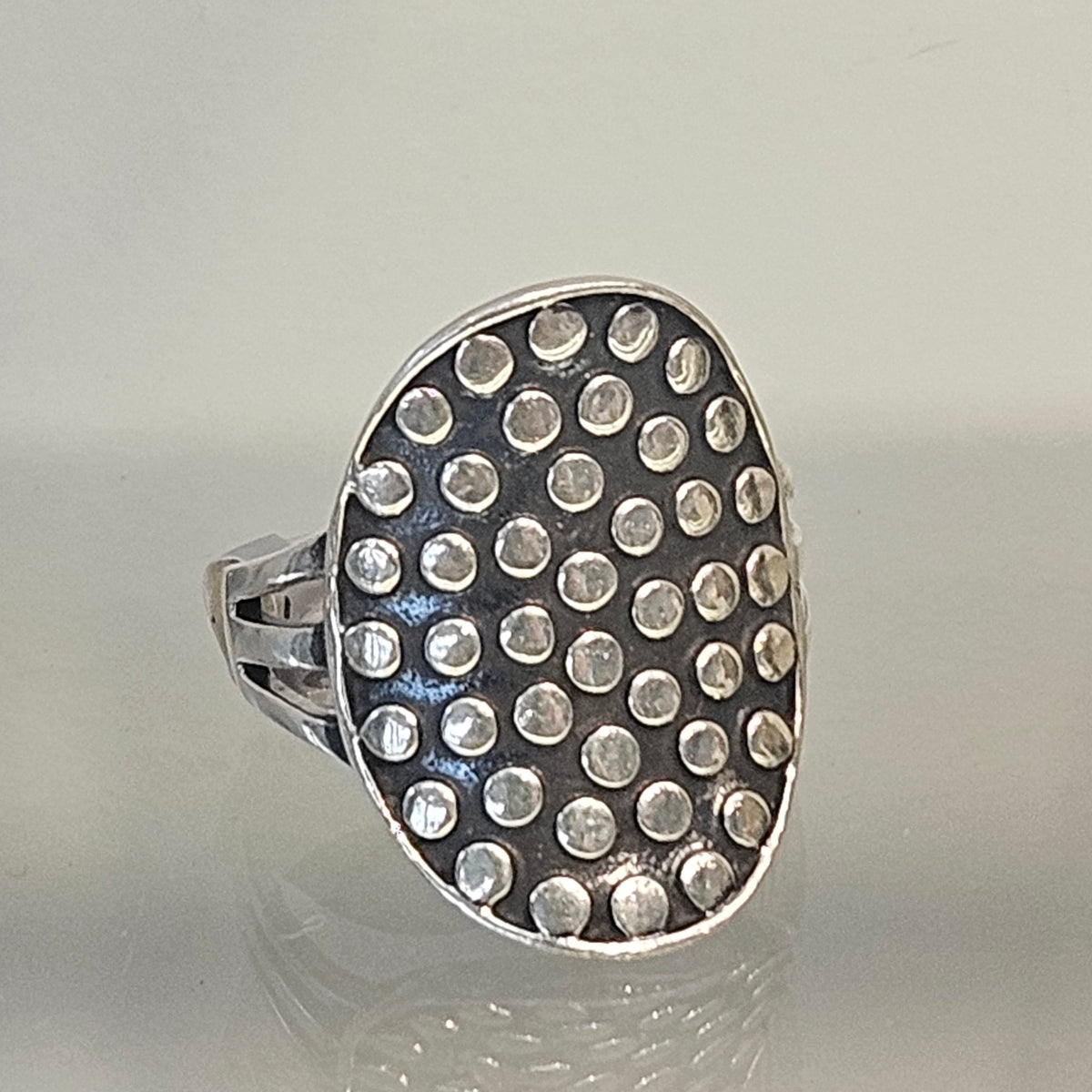 Dotted Ring, handcrafted by Antiqua Jewelry