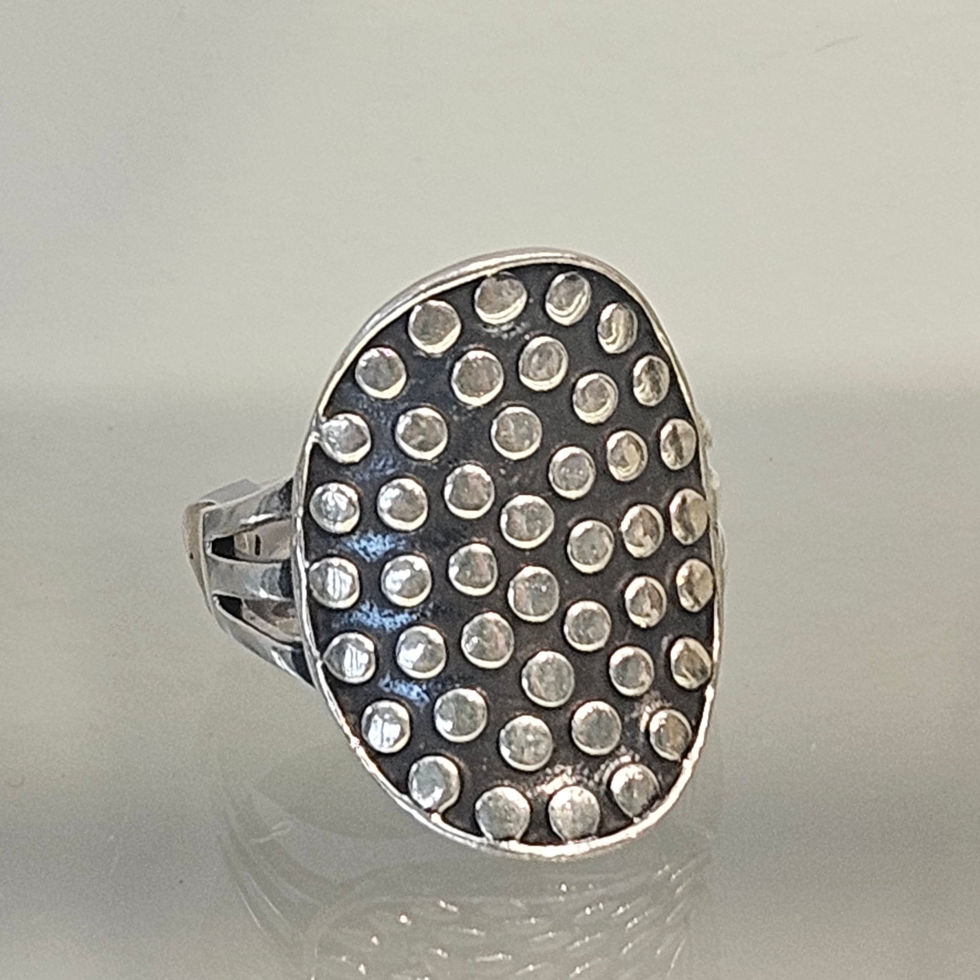 Dotted Ring, handcrafted by Antiqua Jewelry