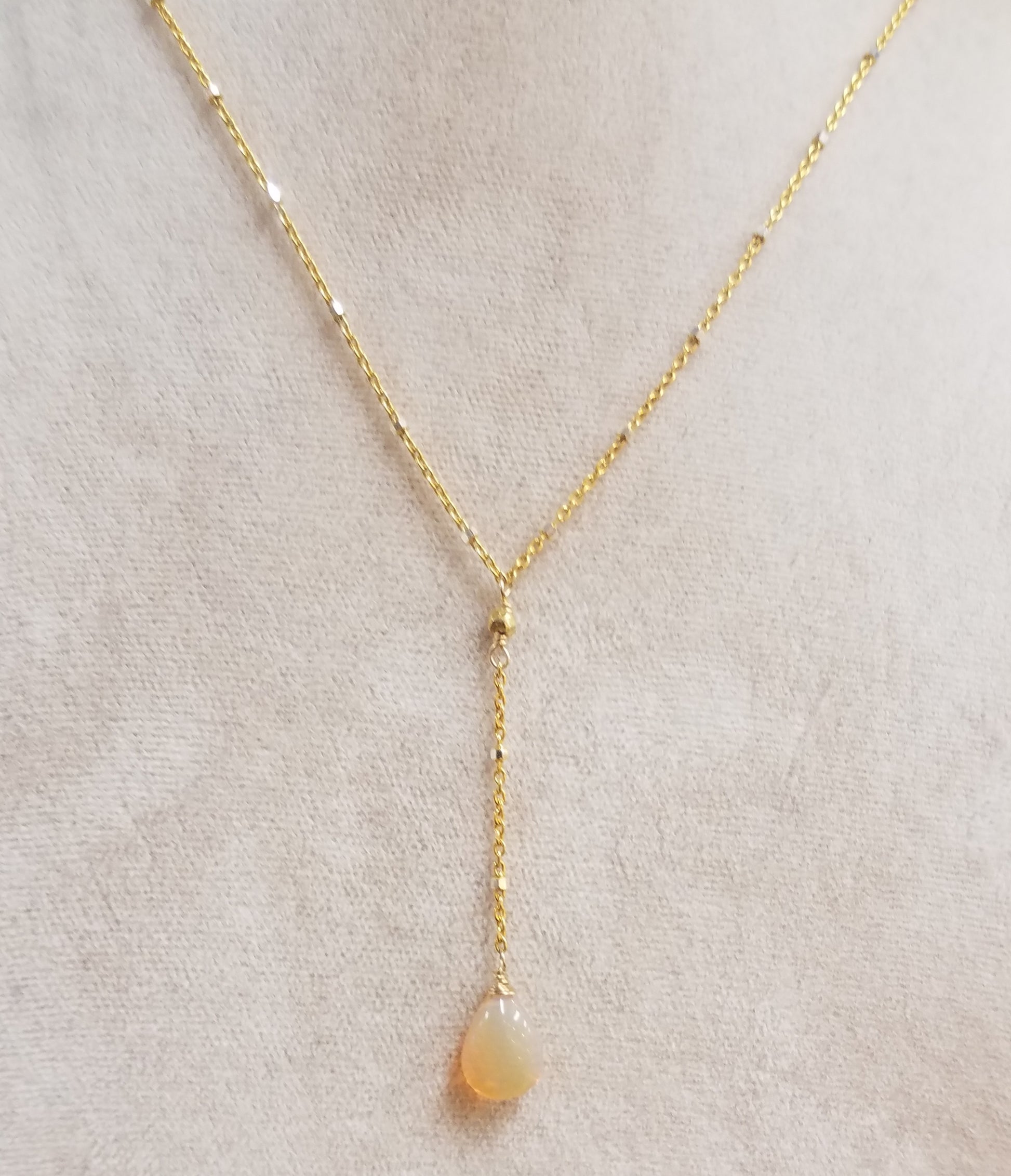 Ethiopian Opal necklace, handcrafted by Antiqua Jewelry