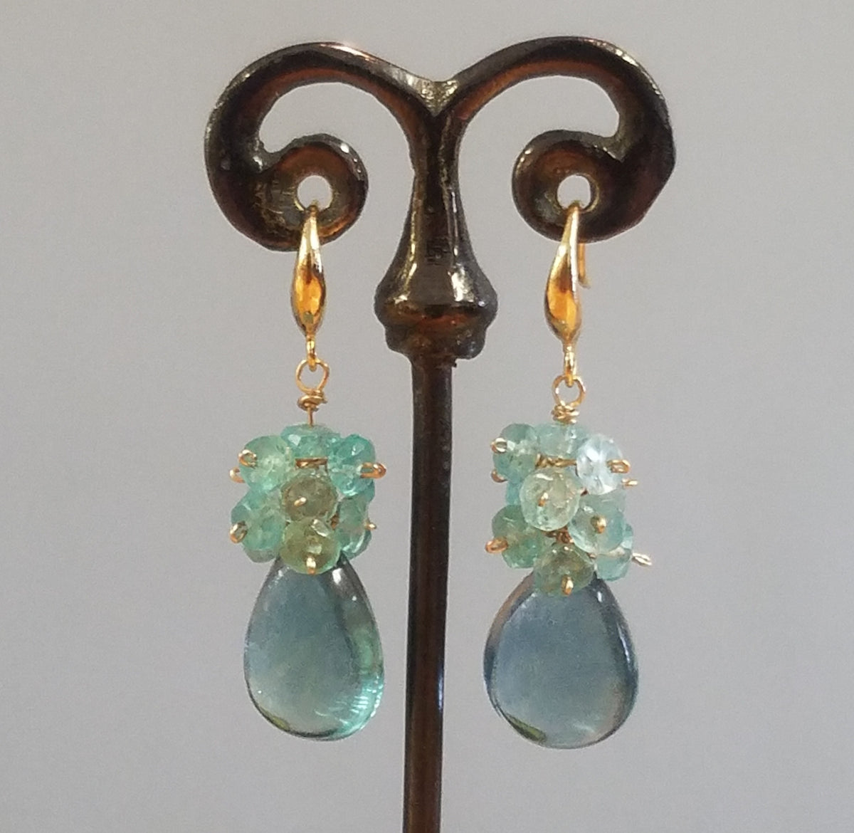 Santa Monica inspired and handcrafted earrings, handcrafted by Antiqua Jewelry