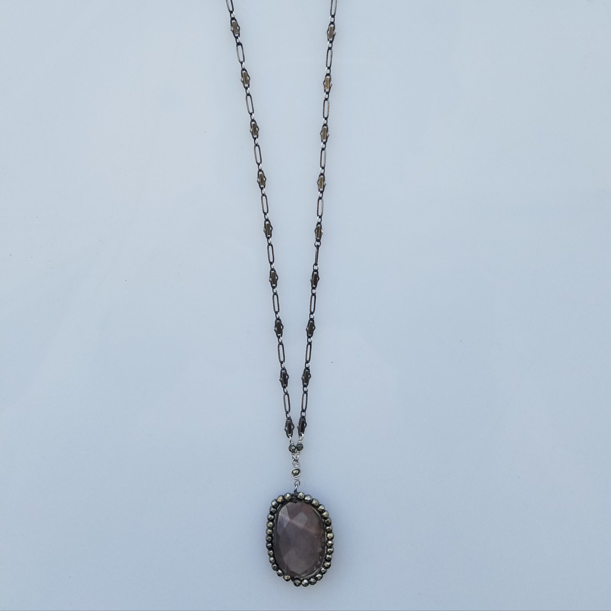 Victorian inspired necklace, handcrafted by Antiqua Jewelry