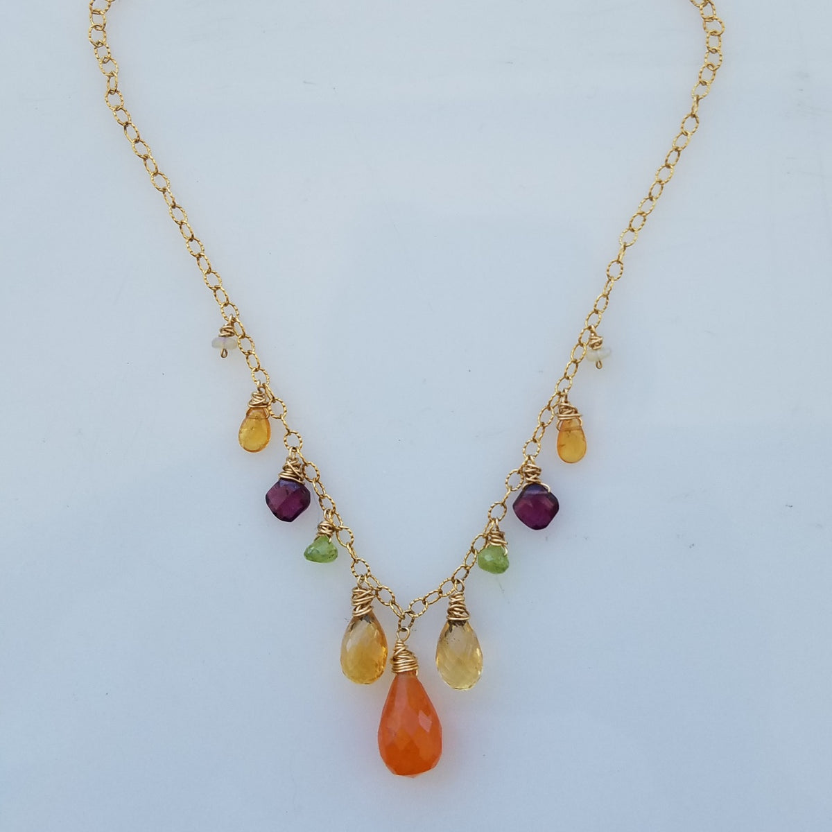 Cheerful and happy necklace, handcrafted by Antiqua Jewelry